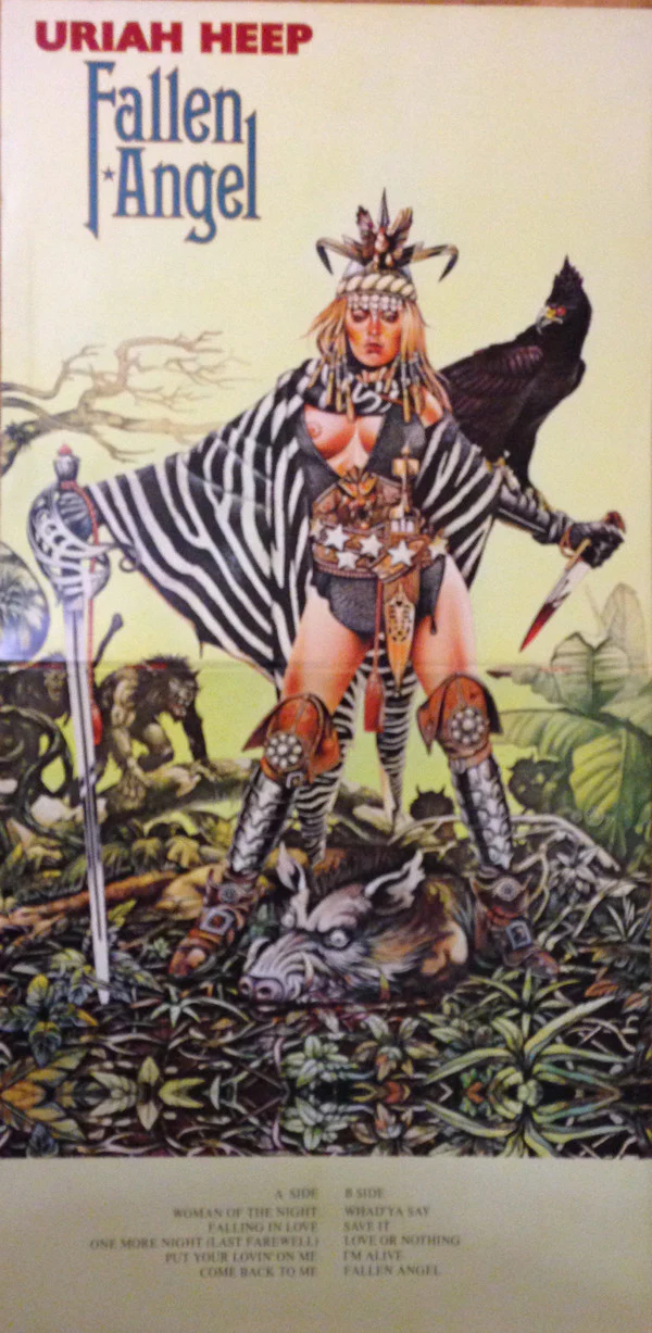Uriah Heep - Fallen Angel (LP, Album, Gat) - Image 5