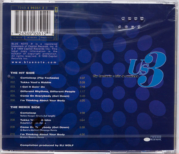 Us3 - Flip Fantasia: Hits & Remixes (CD, Comp) - Image 3