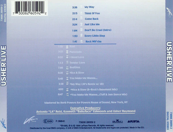 Usher - Live (CD, Album) - Image 2