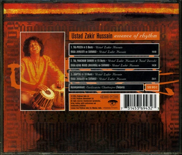 Ustad Zakir Hussain* - Essence Of Rhythm (CD, Album) - Image 3