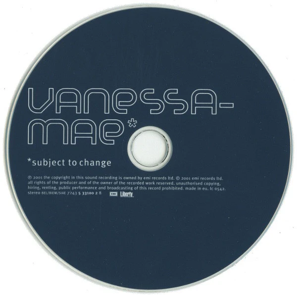 Vanessa-Mae - Subject To Change (CD, Album) - Image 3