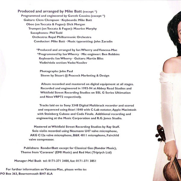 Vanessa-Mae - The Violin Player (CD, Album) - Image 4