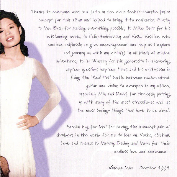 Vanessa-Mae - The Violin Player (CD, Album) - Image 5