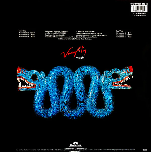 Vangelis - Mask (LP, Album) - Image 2