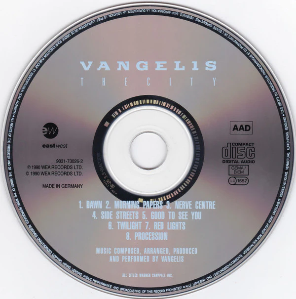 Vangelis - The City / Voices (CD, Album, RE + CD, Album, RE + Comp) - Image 5