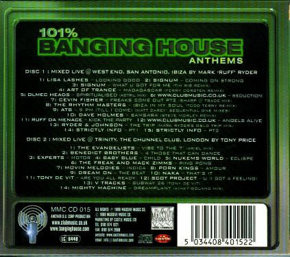 Various - 101% Banging House Anthems (2xCD, Mixed) - Image 3
