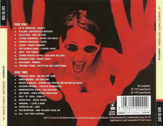 Various - 12" Dance Party Anthems (2xCD, Comp) - Image 2