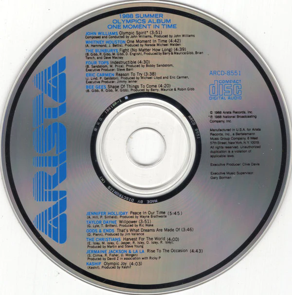 Various - 1988 Summer Olympics Album (One Moment In Time) (CD, Album, RP) - Image 3