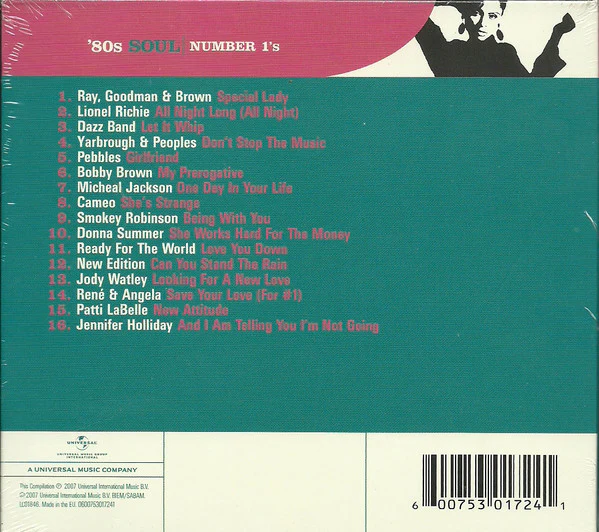 Various - '80s Soul - Number 1's (CD, Comp) - Image 2