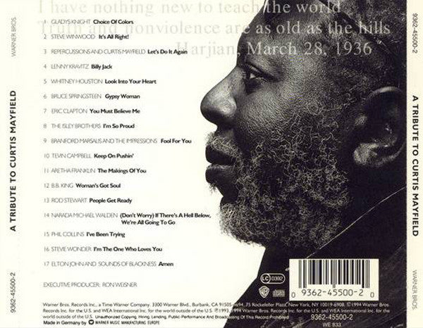 Various - A Tribute To Curtis Mayfield (CD, Album) - Image 2