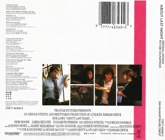 Various - "About Last Night..." -  Music From The Motion Picture (CD, Album) - Image 2