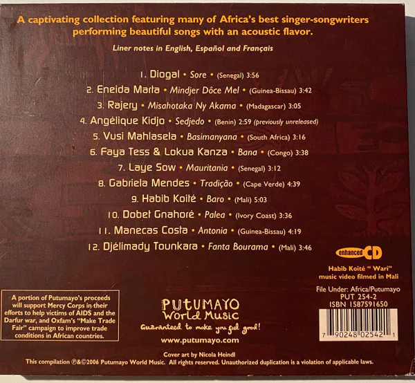 Various - Acoustic Africa (CD, Comp, Enh, Dig) - Image 4