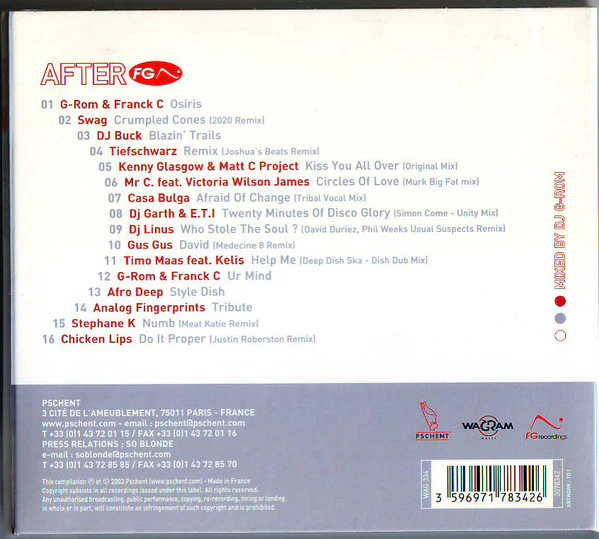 Various - After FG - Volume 1 (CD, Comp, Mixed, Dig) - Image 2