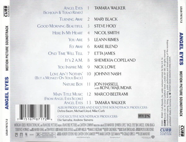 Various - Angel Eyes (Motion Picture Soundtrack) (CD, Album) - Image 2