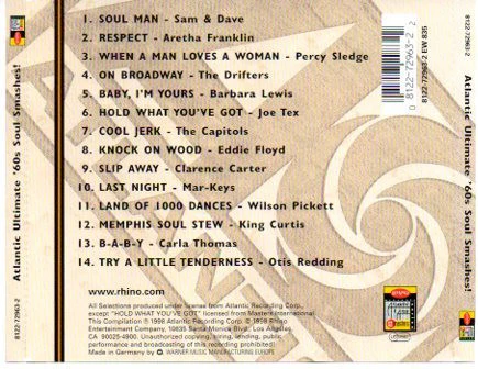 Various - Atlantic Ultimate '60s Soul Smashes! (CD, Comp) - Image 5