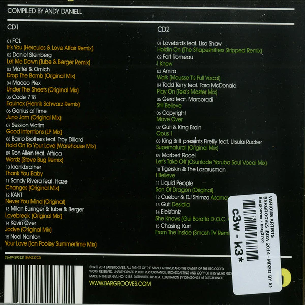 Various - Bargrooves Ibiza 2014 (2xCD, Comp, Mixed) - Image 2