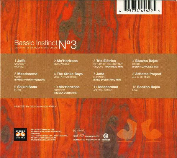 Various - Bassic Instinct N°3 (Listen To The Sound Of Stereo Deluxe) (CD, Comp) - Image 2