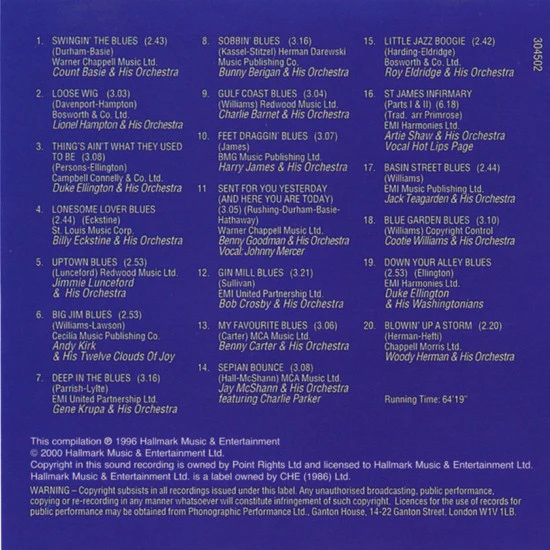Various - Big Band Blues (CD, Comp) - Image 2