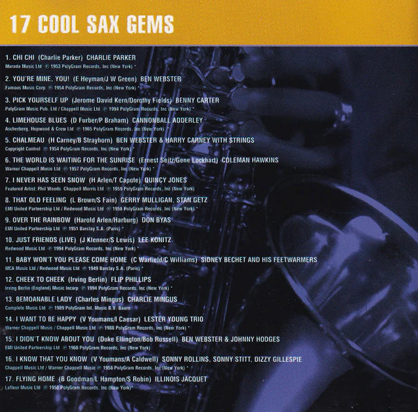Various - Blue Moods (17 Cool Sax Gems) (CD, Comp) - Image 5