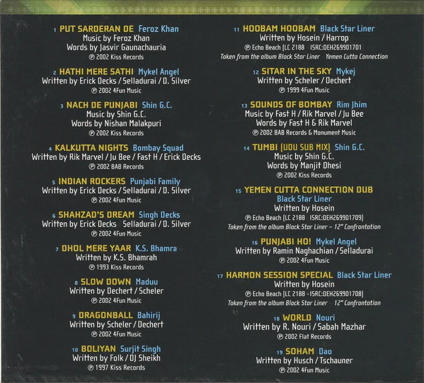Various - Bombay Beats - Volume 1 - Dance Grooves From India (CD, Comp, P/Mixed, RE) - Image 2