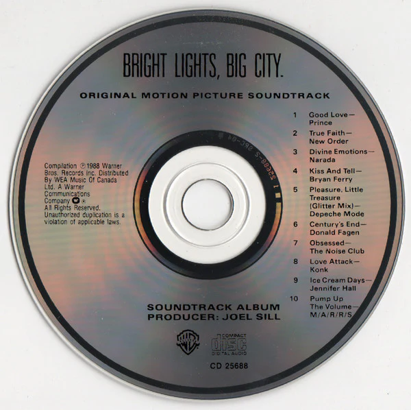 Various - Bright Lights, Big City. (Original Motion Picture Soundtrack) (CD, Comp) - Image 3