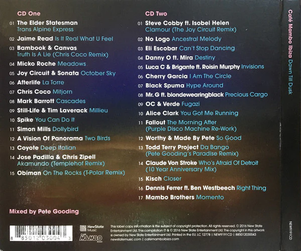 Various - Café Mambo Ibiza - Dusk Till Dawn (2xCD, Comp, Mixed) - Image 2