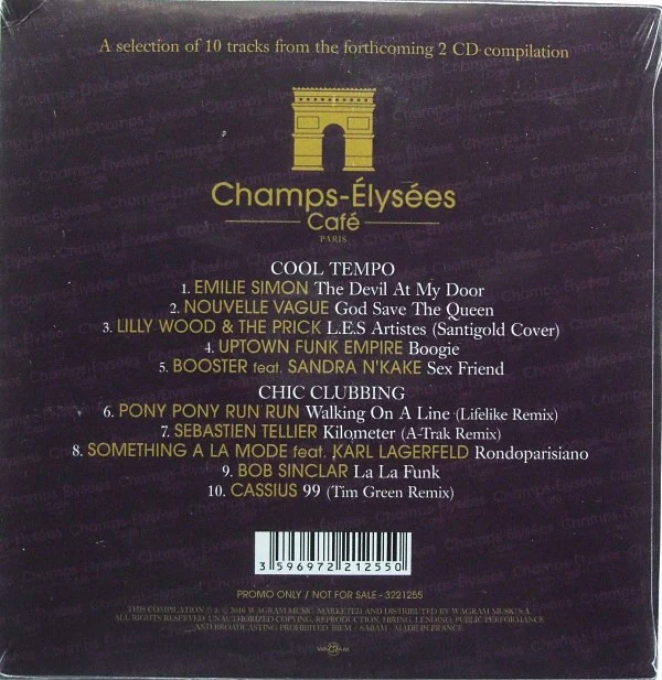 Various - Champs-Élysées Café Paris (CD, Comp, Promo) - Image 2