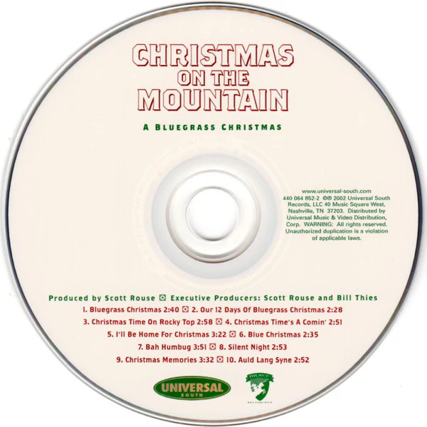 Various - Christmas On The Mountain (A Bluegrass Christmas) (HDCD, Album) - Image 3
