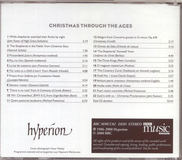 Various - Christmas Through The Ages (CD, Comp) - Image 2