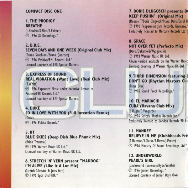 Various - Club Mix 97 (2xCD, Mixed) - Image 3