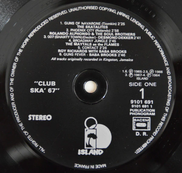 Various - Club Ska '67 (LP, Comp) - Image 4
