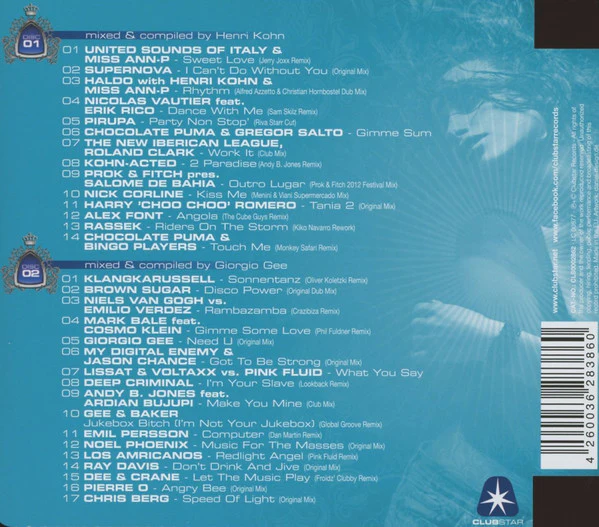 Various - Clubstar Session 2013 (2xCD, Comp, Mixed) - Image 2