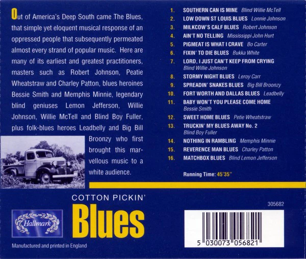 Various - Cotton Pickin' Blues (CD, Comp) - Image 2