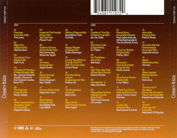 Various - Cream Ibiza 2001 (2xCD, Mixed) - Image 3