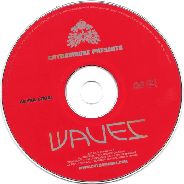 Various - Crydamoure Presents Waves (CD, Comp, Mixed) - Image 3
