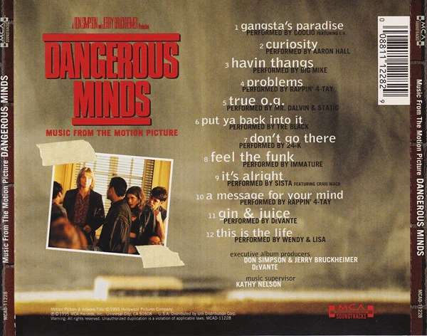 Various - Dangerous Minds (Music From The Motion Picture) (CD, Comp) - Image 2
