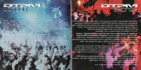 Various - DTPM - Sydney Vs London (2xCD, Comp, Mixed) - Image 2