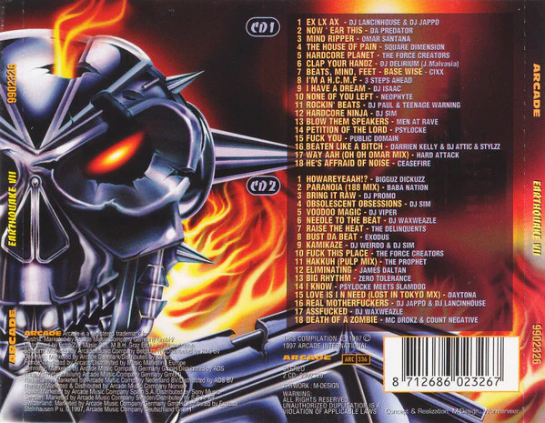 Various - Earthquake VII (The Ultimate Hardcore Collection) (2xCD, Comp) - Image 2