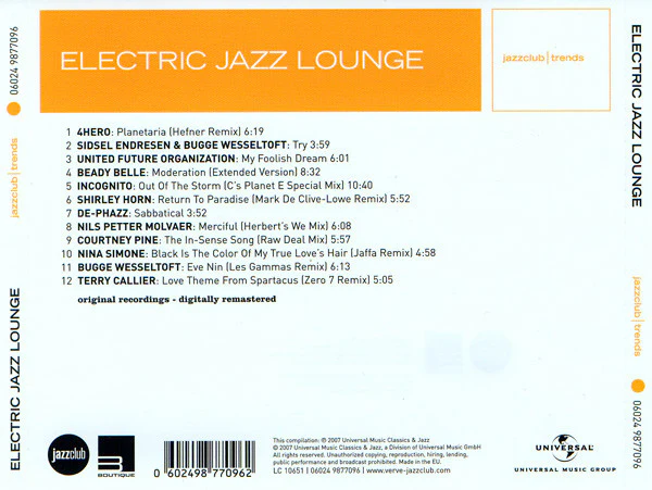 Various - Electric Jazz Lounge (CD, Comp, RM) - Image 4