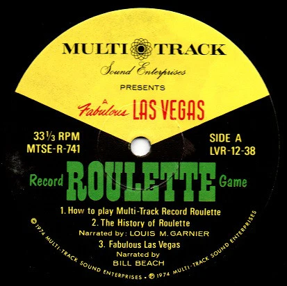Various - Fabulous Las Vegas Roulette (LP, Comp) - Image 3