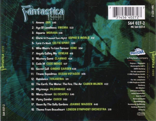 Various - Fantastica 1999 (CD, Comp) - Image 4