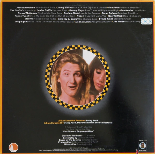 Various - Fast Times At Ridgemont High • Music From The Motion Picture (2xLP, Album, Comp, AR ) - Image 4
