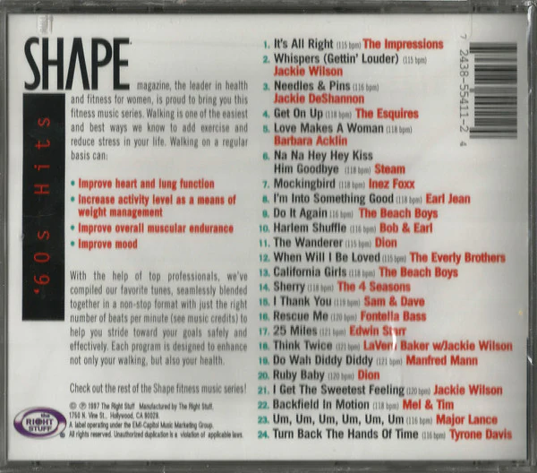 Various - Fitness Music Walking 1 '60s Hits (CD, Comp) - Image 2