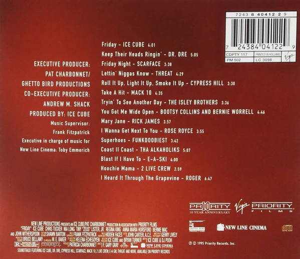 Various - Friday (Original Motion Picture Soundtrack) (CD, Album, Comp) - Image 2