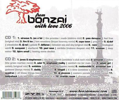 Various - From Bonzai With Love 2006 (2xCD, Comp) - Image 2