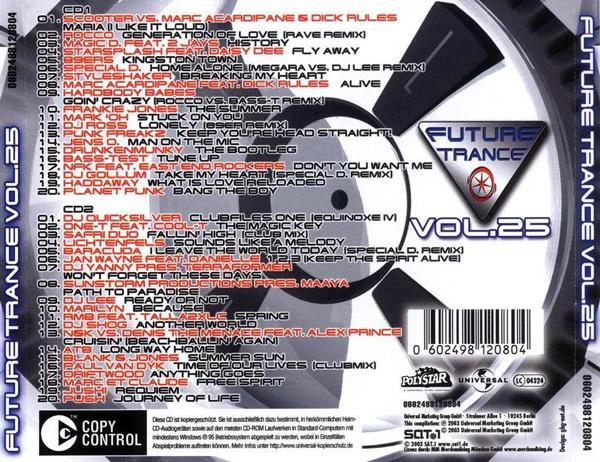Various - Future Trance Vol. 25 (2xCD, Comp, Copy Prot.) - Image 2
