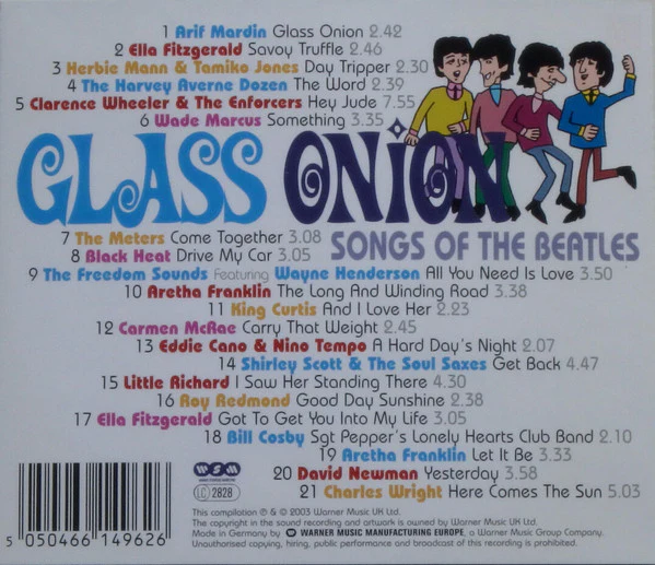 Various - Glass Onion (Songs Of The Beatles From The Atlantic & Warner Jazz Vaults) (CD, Comp) - Image 3
