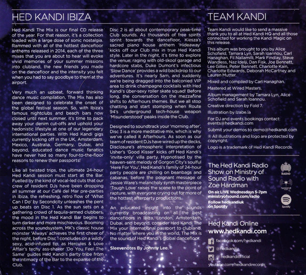 Various - Hed Kandi: The Mix 2015 (3xCD, Comp, Mixed) - Image 3