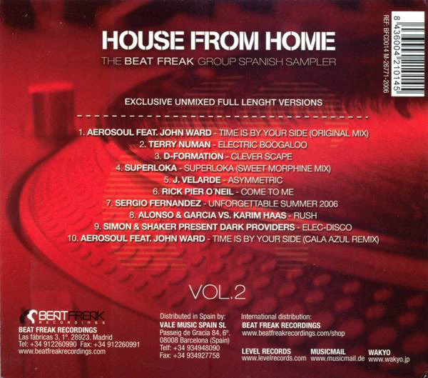 Various - House From Home Vol.2 (CD, Comp, Smplr) - Image 2