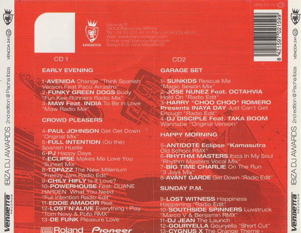 Various - Ibiza DJ Awards - 2nd Edition @ Pacha Ibiza (2xCD, Comp) - Image 2